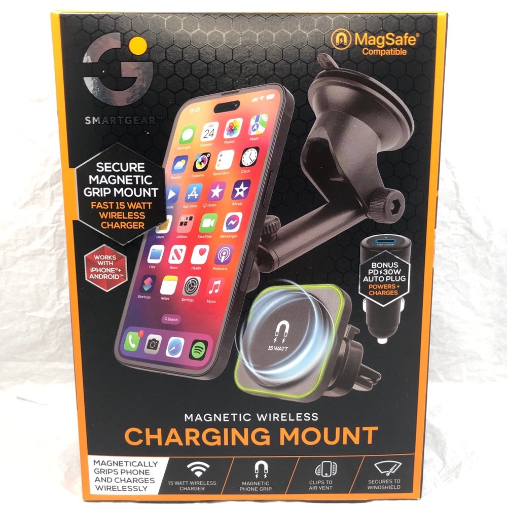 MAGNETIC WIRELESS CHARGING MOUNT
